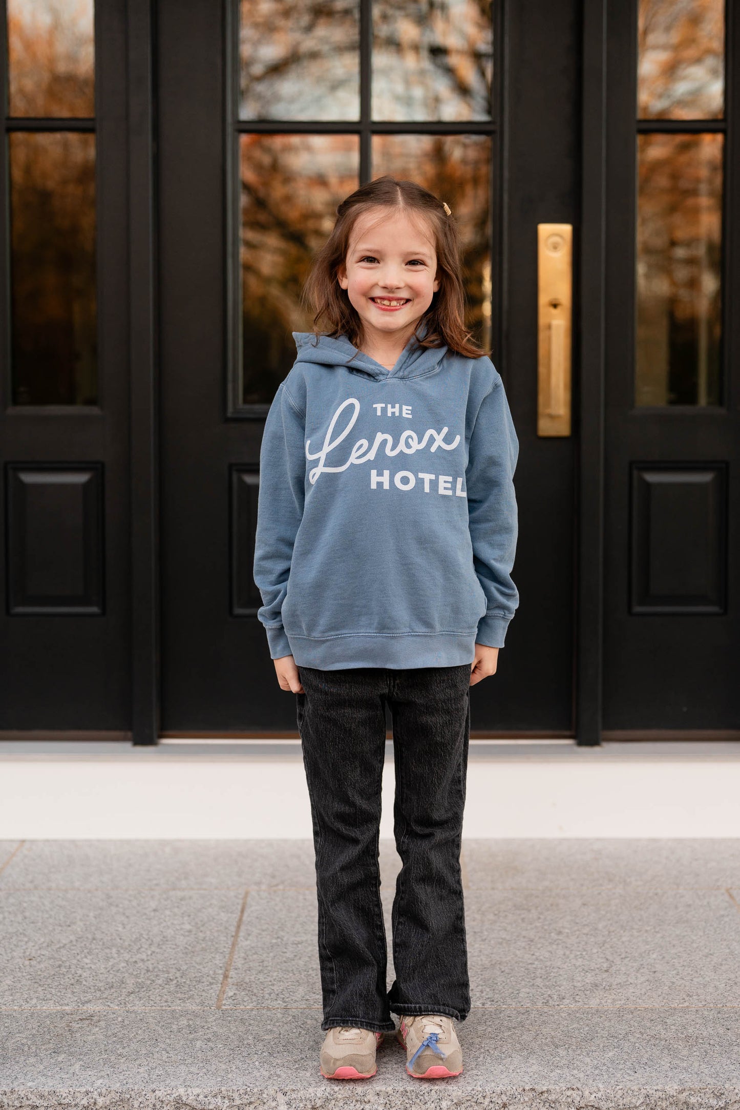Lenox Script Hoodie Sweatshirt - Kids