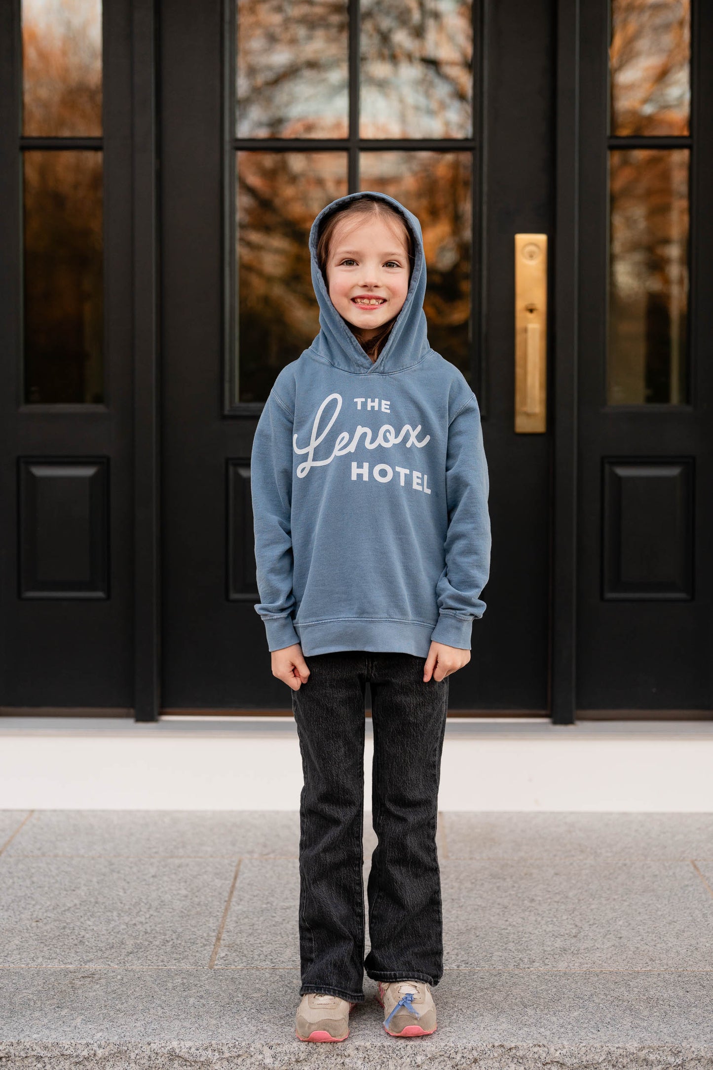 Lenox Script Hoodie Sweatshirt - Kids