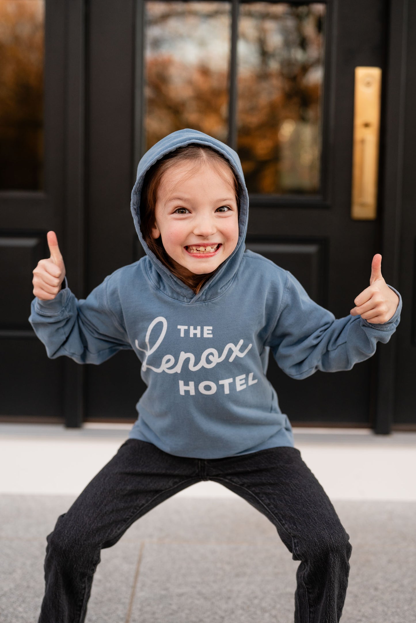 Lenox Script Hoodie Sweatshirt - Kids